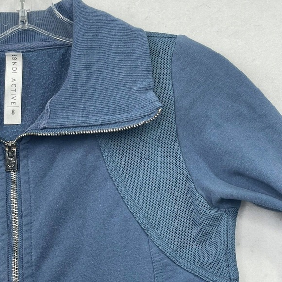 Bondi Active Womens Size 8 Full Zip Up Sweatshirt W/ Zip Pockets &‎ Mesh Accent - Picture 6 of 15